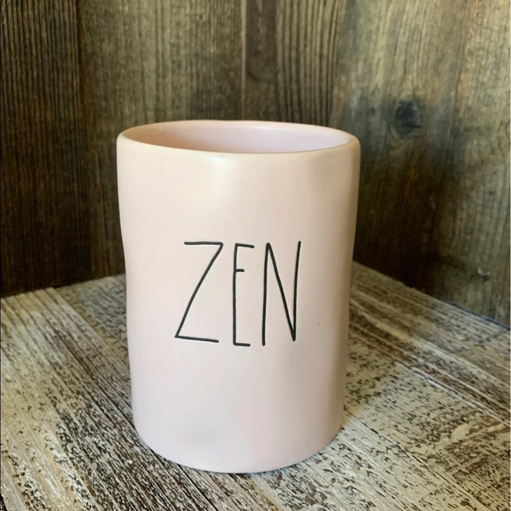 Zen Yoga Rae Dunn Pink Candle